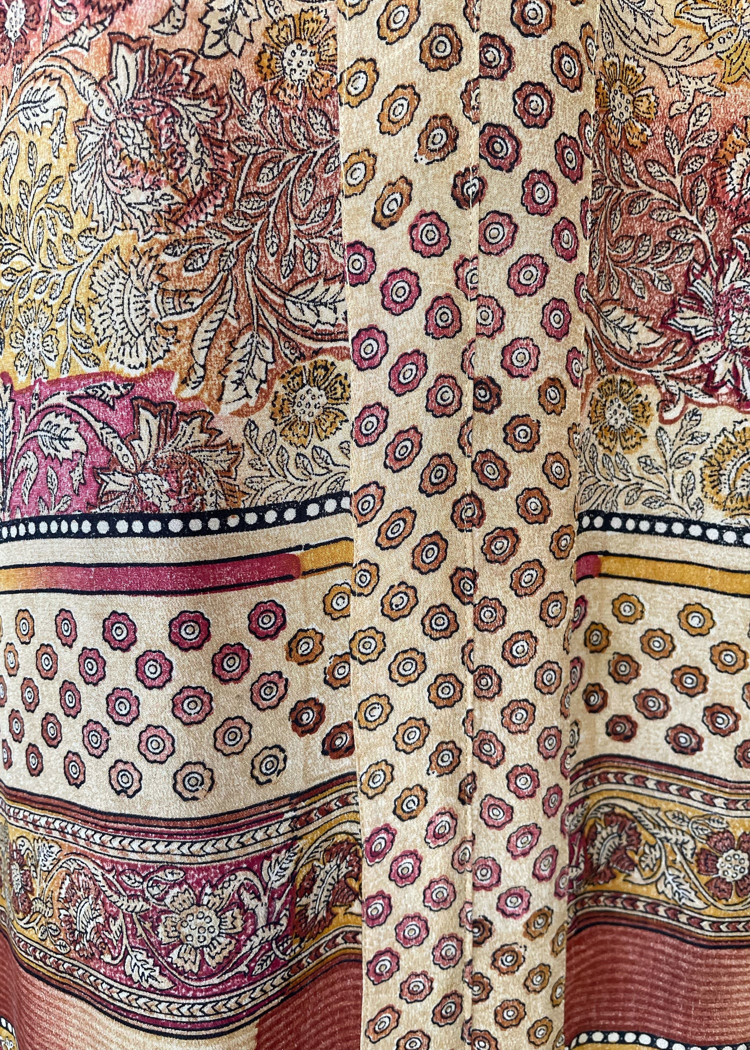 Zea Silk Crepe Kaftan Maxi Dress ~  Cameo XS