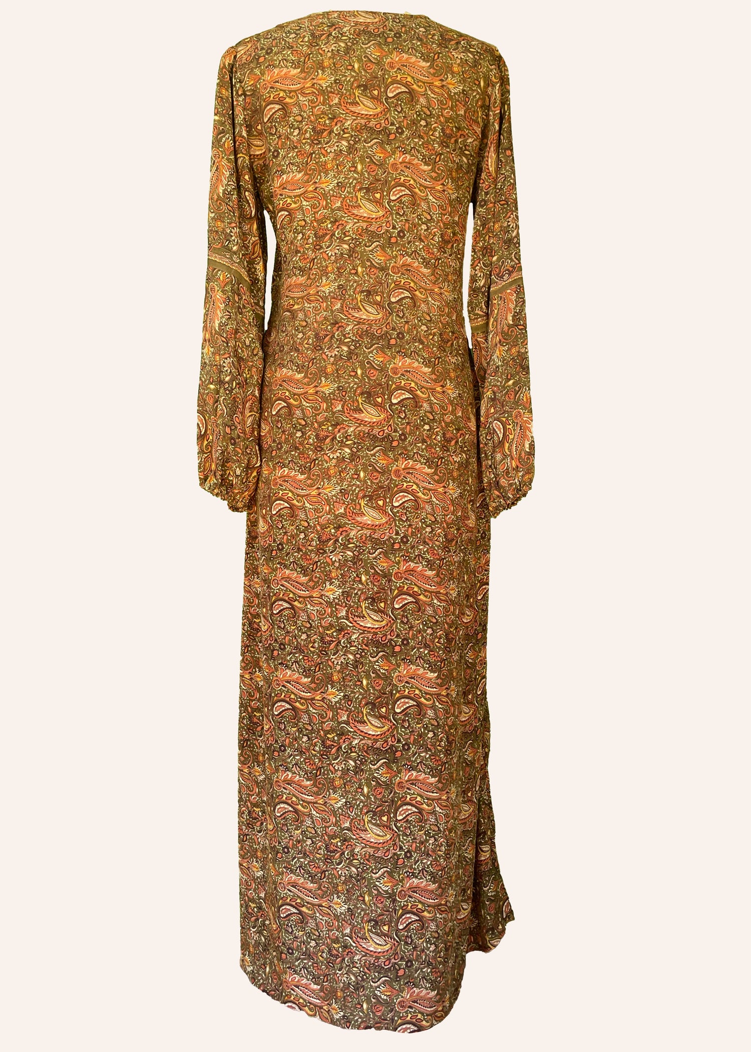 Zea Silk Crepe Kaftan Maxi Dress ~ Hazel S