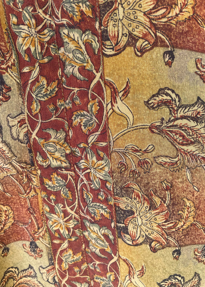 Zea Silk Crepe Kaftan Maxi Dress ~ Sequoia S