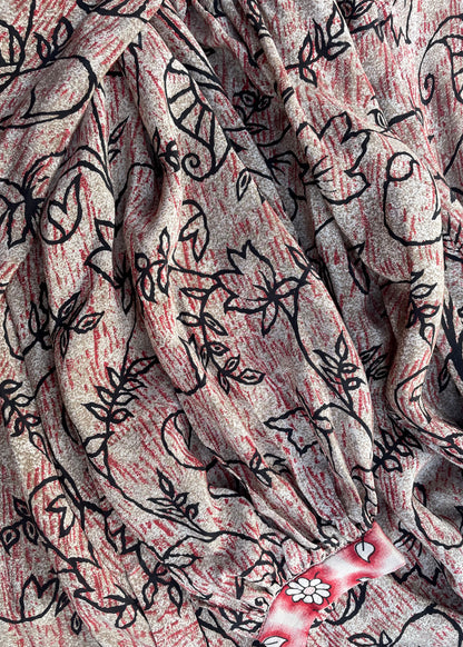 Caladium Silk Wrap Dress ~ Willow S