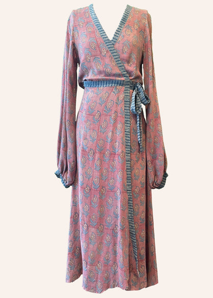 Caladium Silk Wrap Dress ~ Canyon S