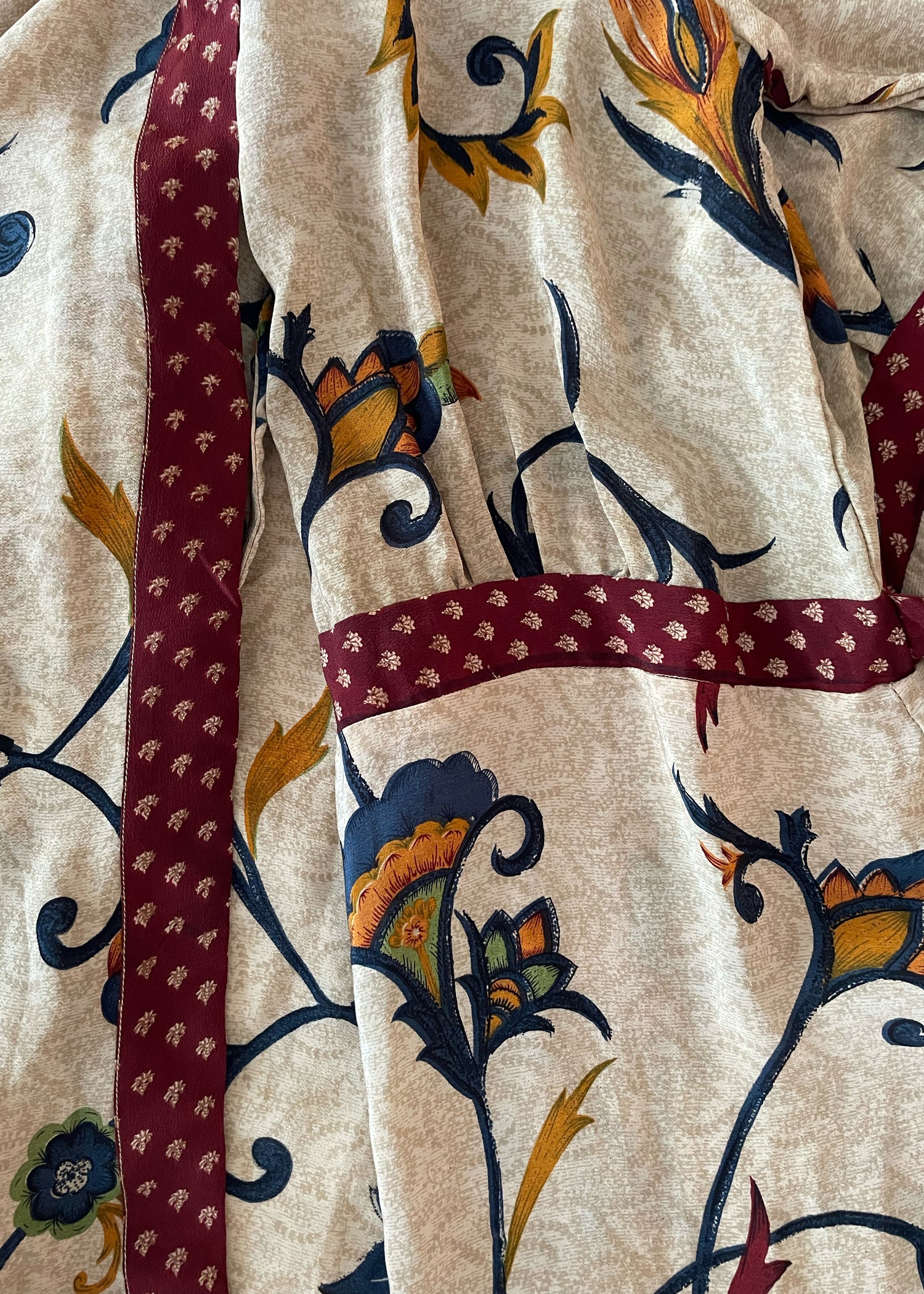 Caladium Wrap Silk Dress ~ Cathay M