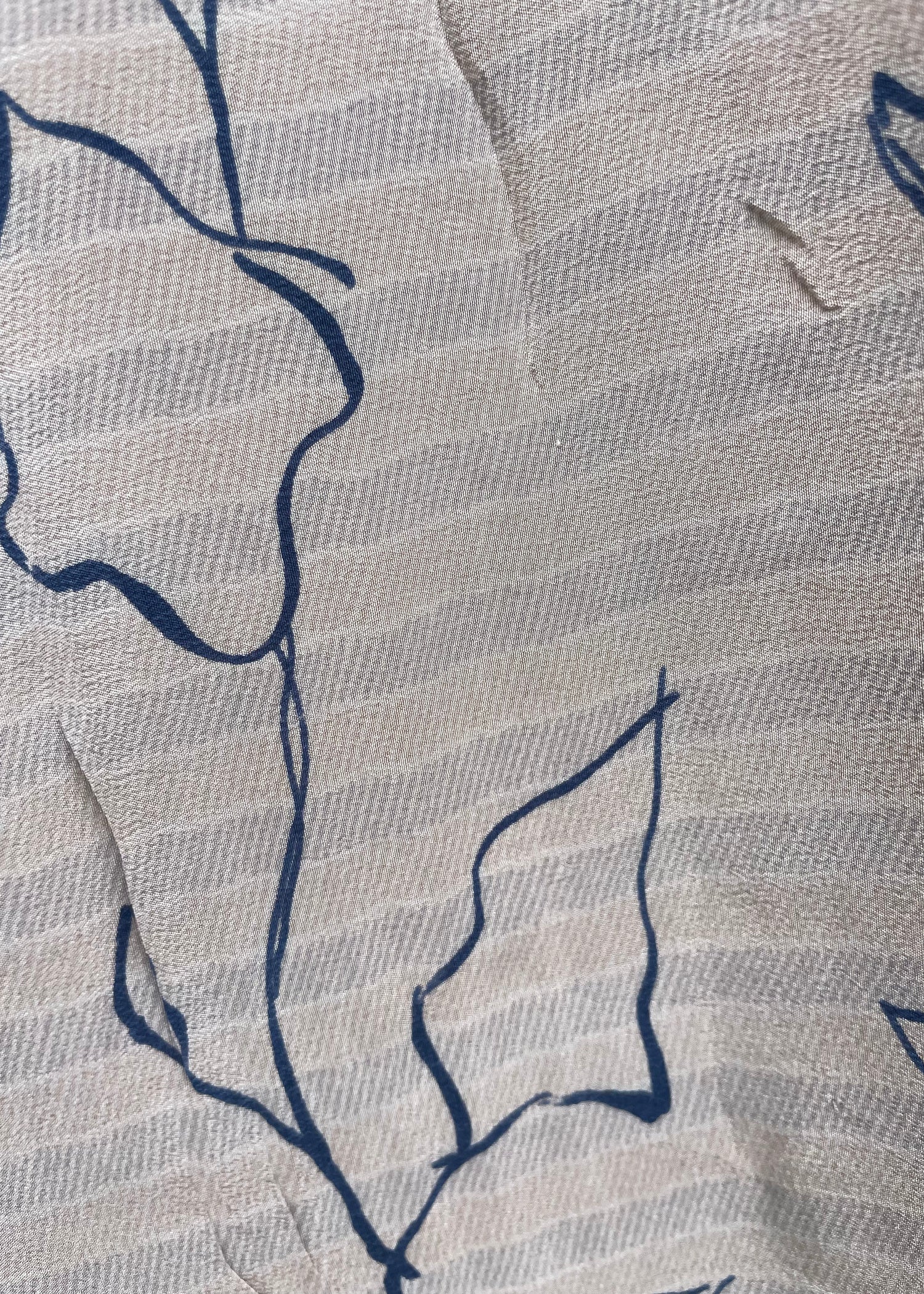 Viola Silk Crepe T-Shirt ~ Saigon XS