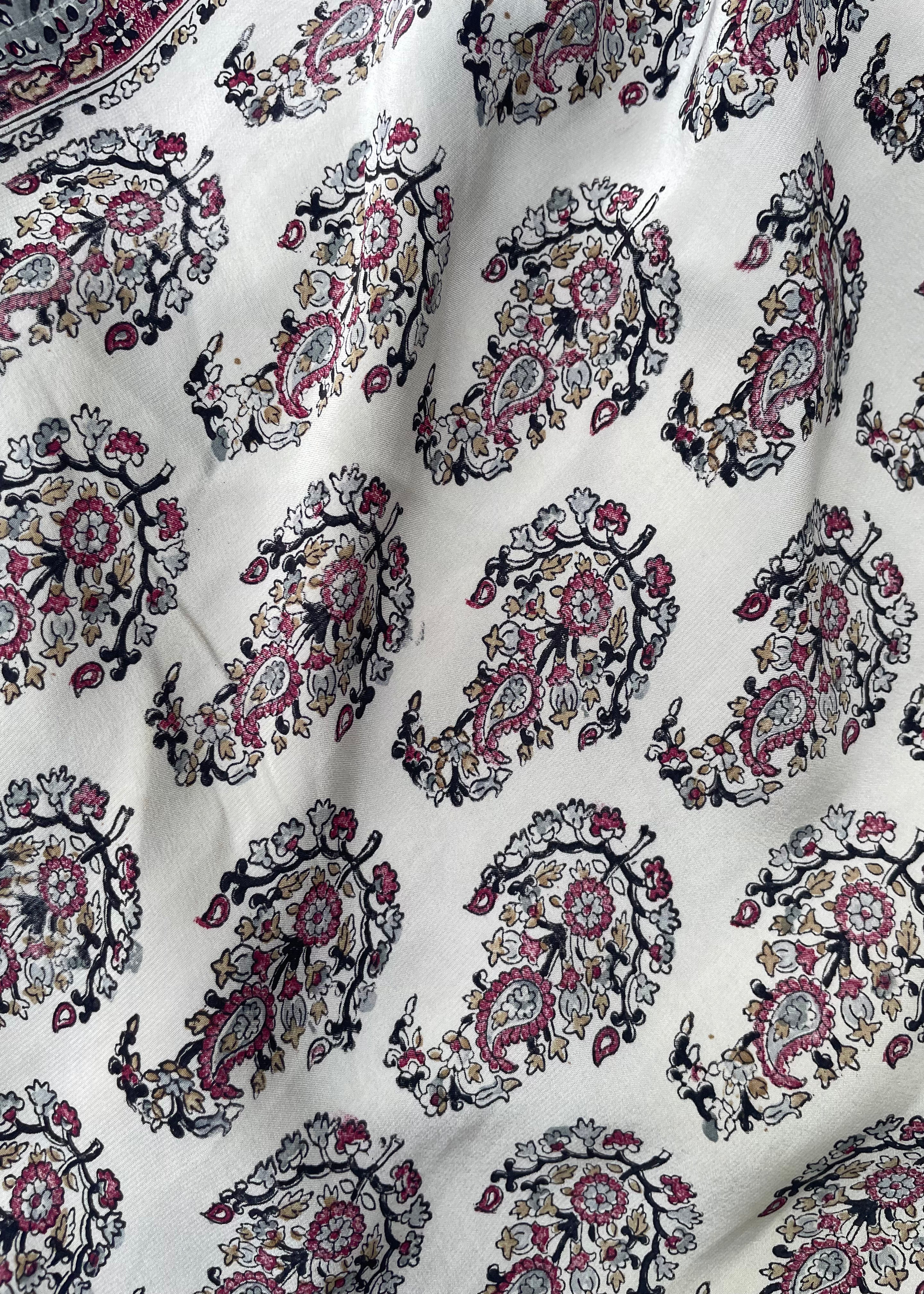 Viola Silk Crepe T-Shirt ~ Slate XL