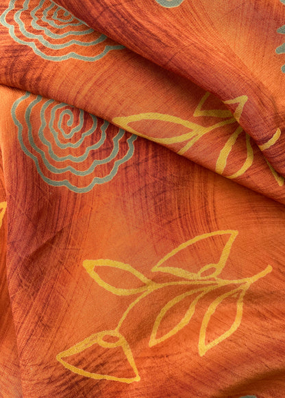 Viola Silk Crepe T-Shirt ~ Almond M