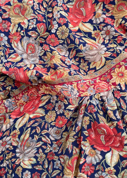 Caladium Wrap Silk Dress ~ Dragonfly L