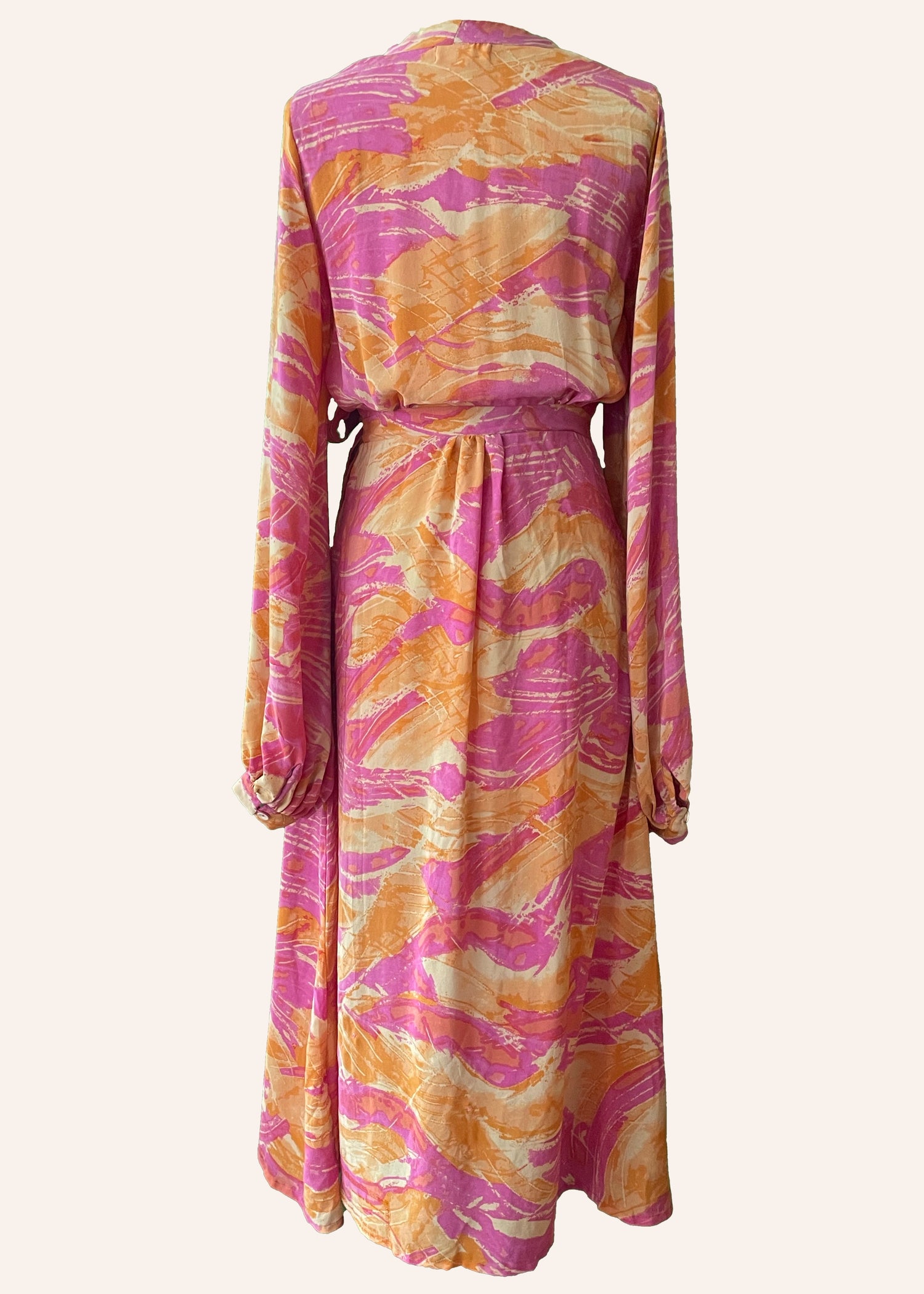 Caladium Silk Wrap Dress ~ Sun Kissed S