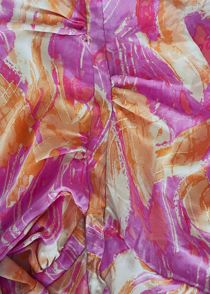 Caladium Silk Wrap Dress ~ Sun Kissed S