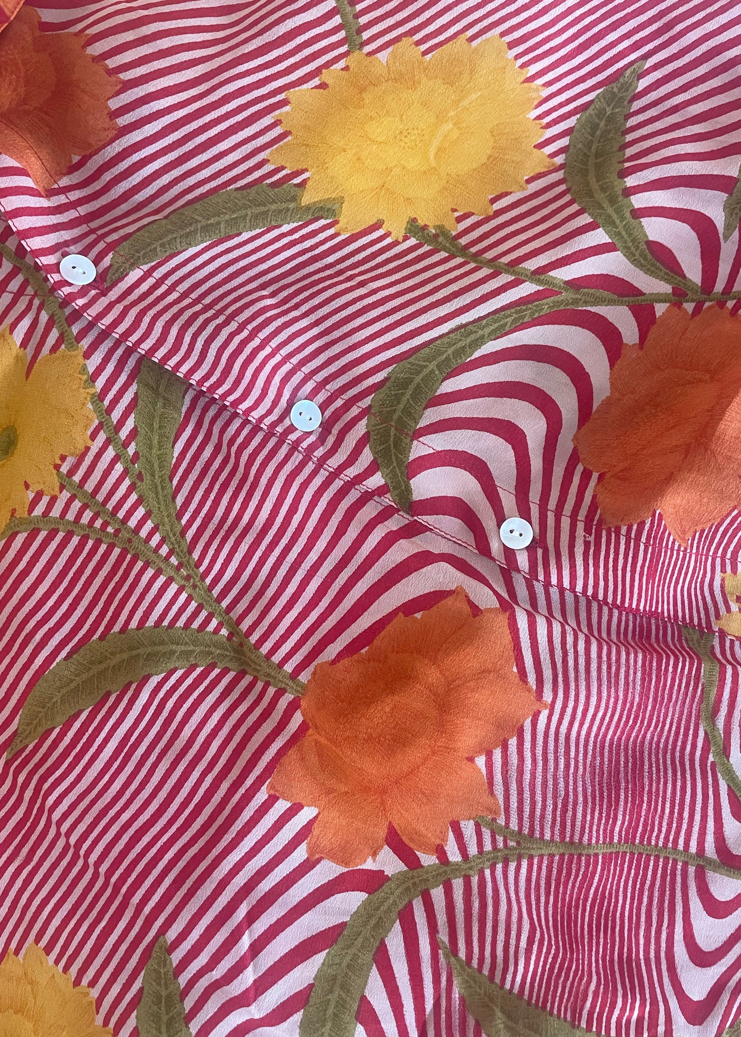 Astralagus Silk Crepe Oversized Shirt ~ Capri