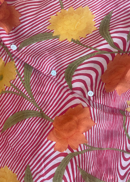 Astralagus Silk Crepe Oversized Shirt ~ Capri