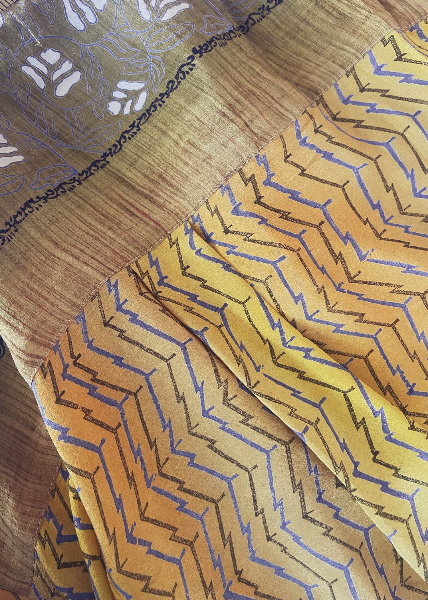 Astralagus Silk Crepe Oversized Shirt ~ Tawny Gold