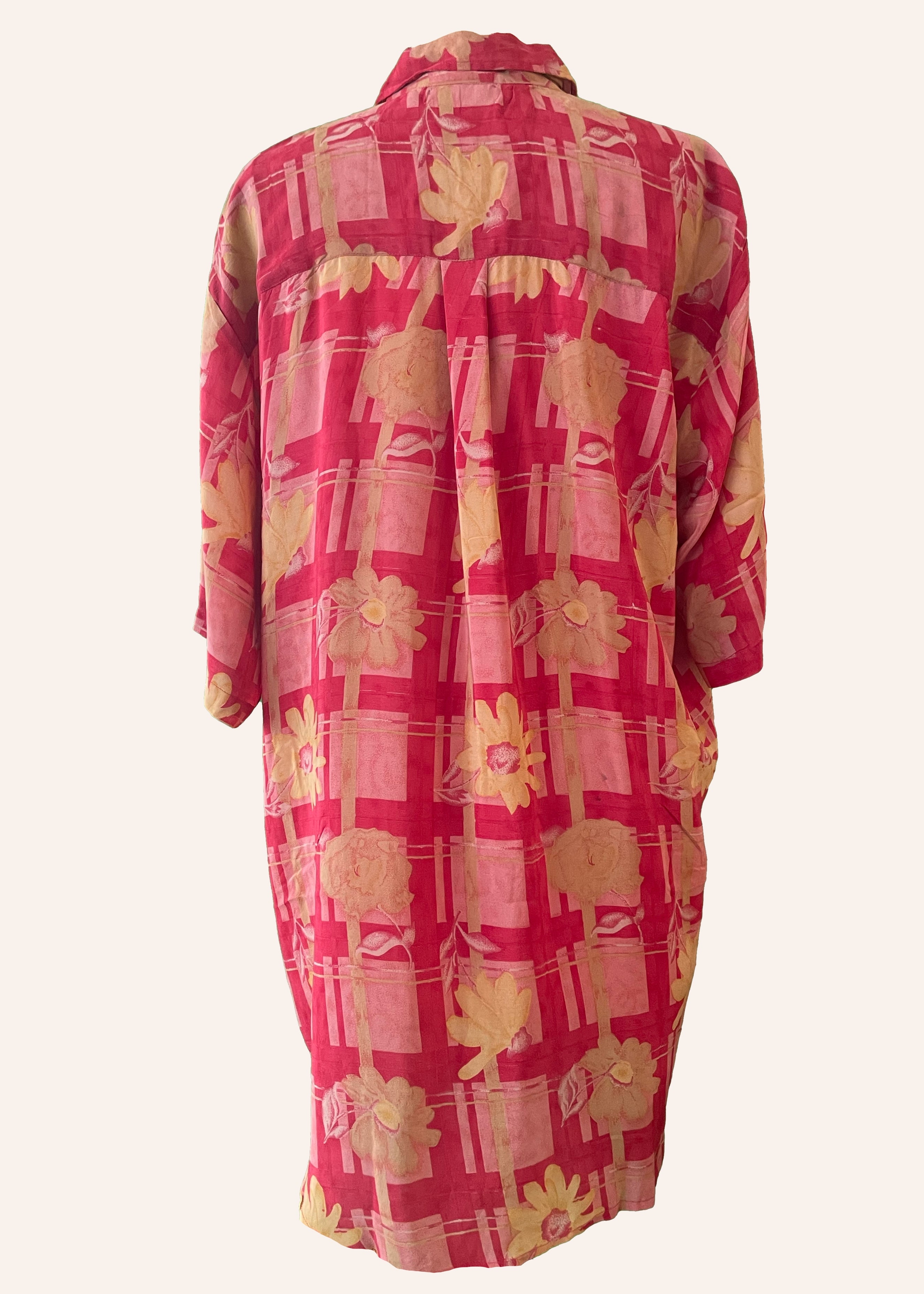 Astralagus Silk Crepe Oversized Shirt ~ Oriole