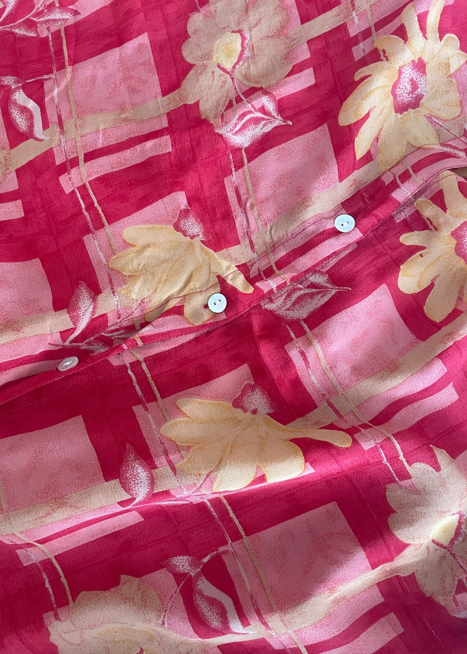 Astralagus Silk Crepe Oversized Shirt ~ Oriole