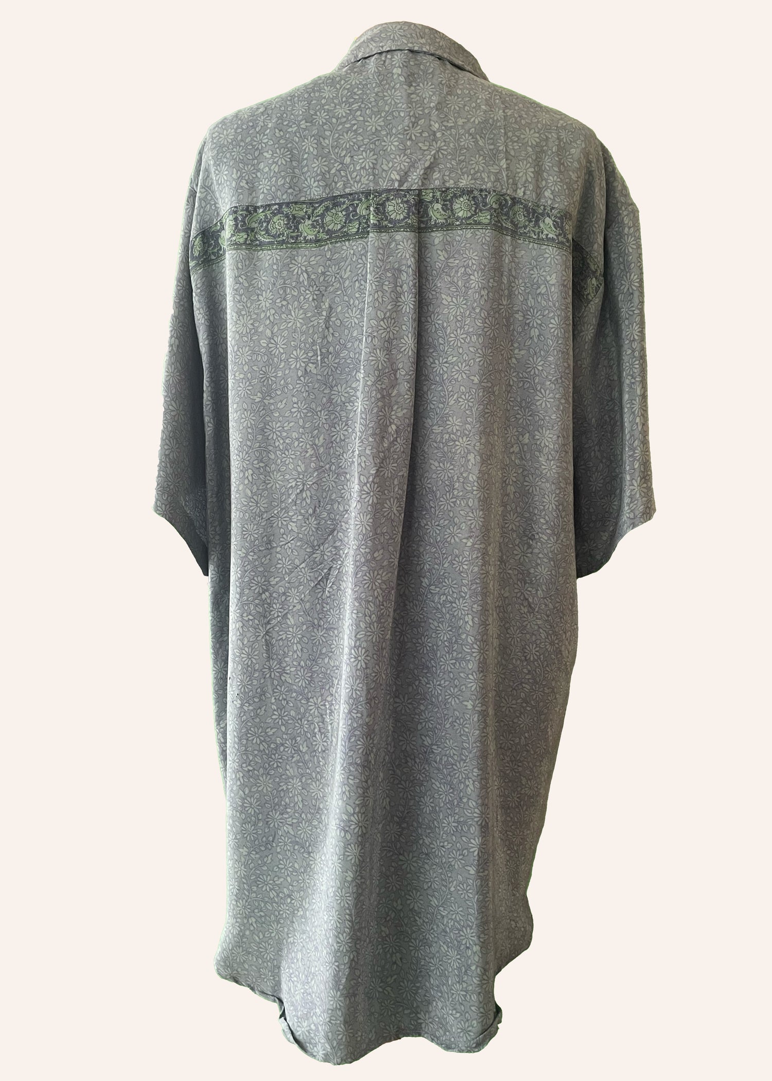 Astralagus Silk Crepe Oversized Shirt ~ Smoulder