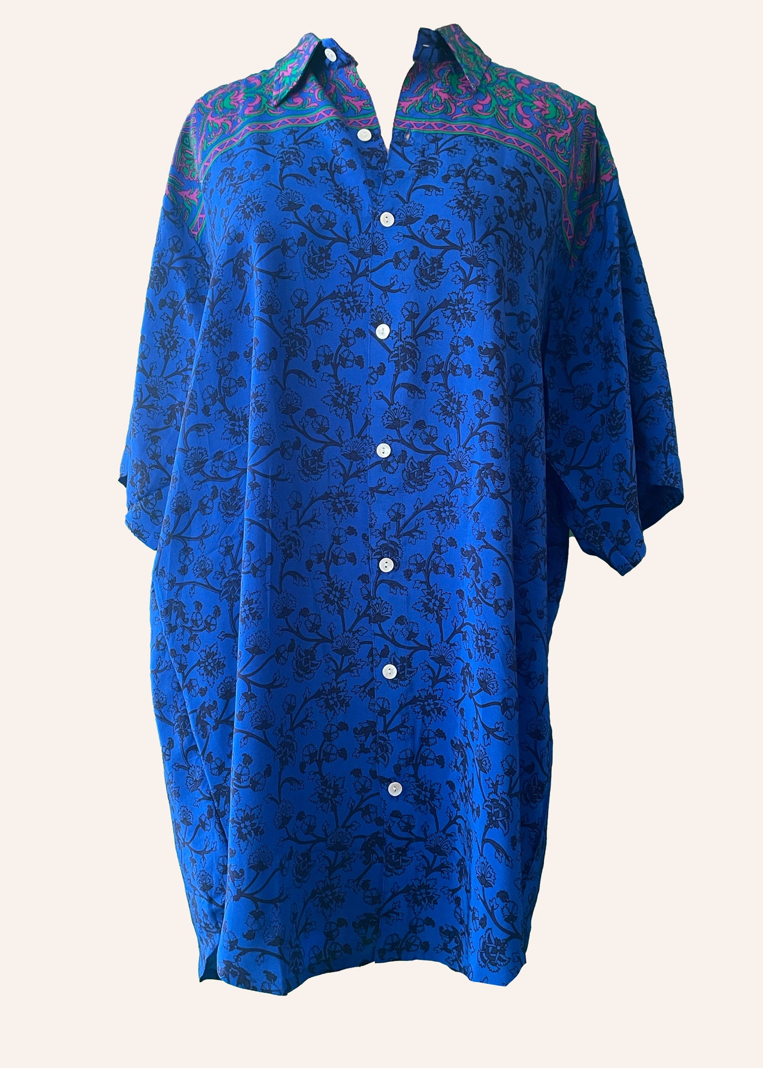 Astralagus Silk Crepe Oversized Shirt ~ Diva