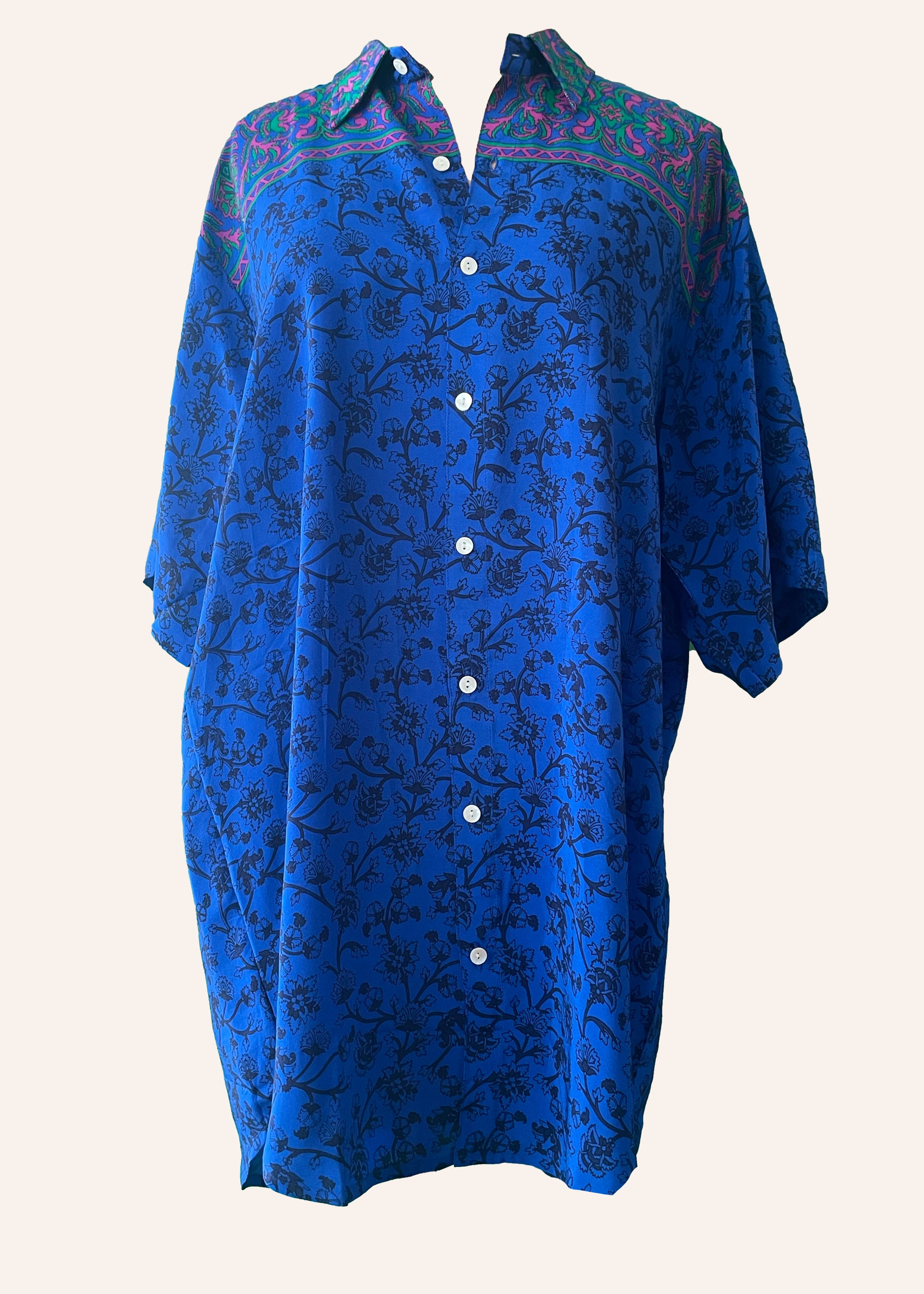 Astralagus Silk Crepe Oversized Shirt ~ Diva