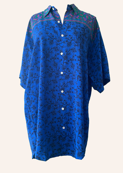 Astralagus Silk Crepe Oversized Shirt ~ Diva