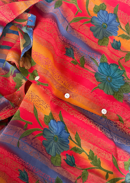 Astralagus Silk Crepe Oversized Shirt ~ Tuacan