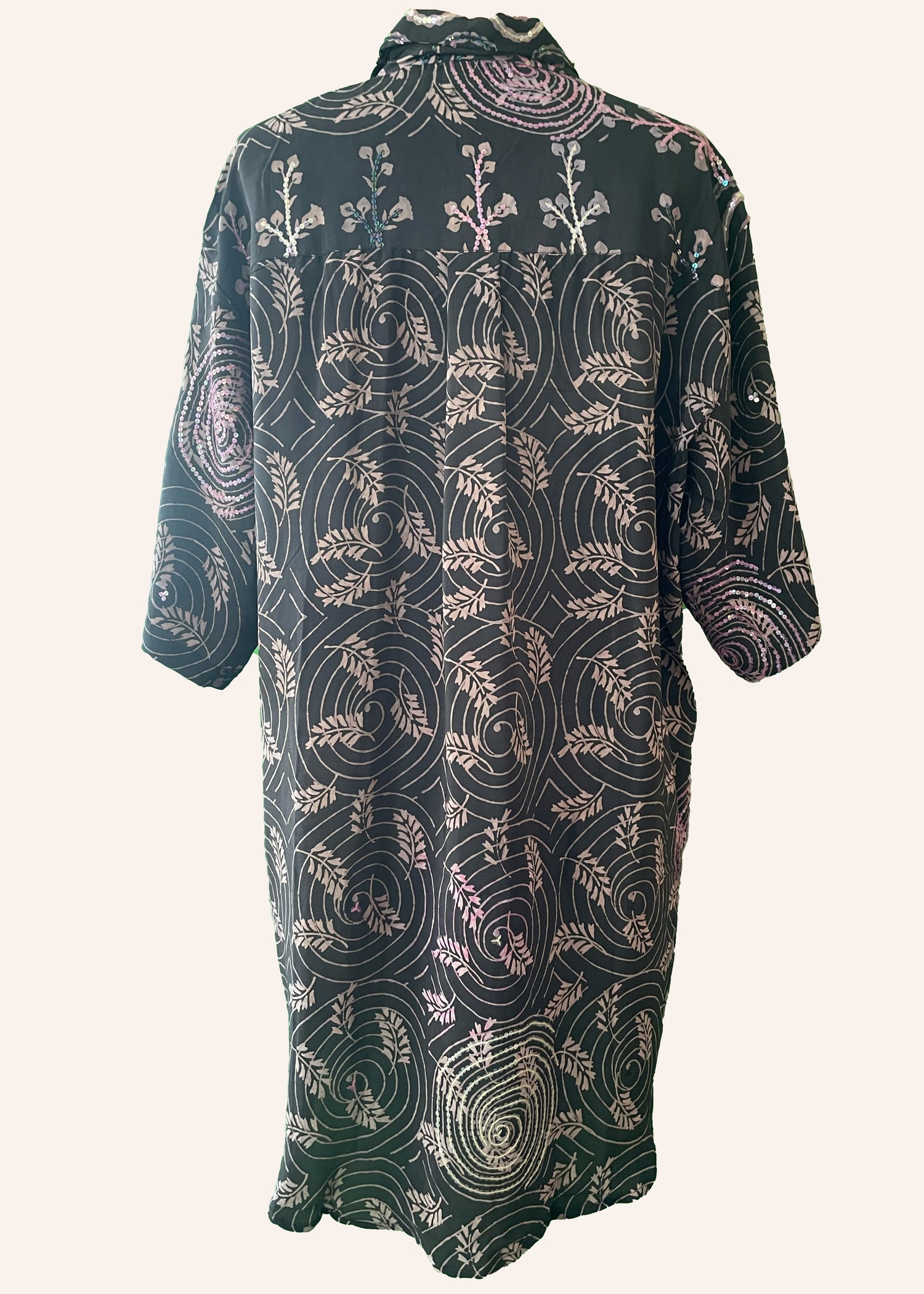 Astralagus Silk Crepe Oversized Shirt ~ Liberty