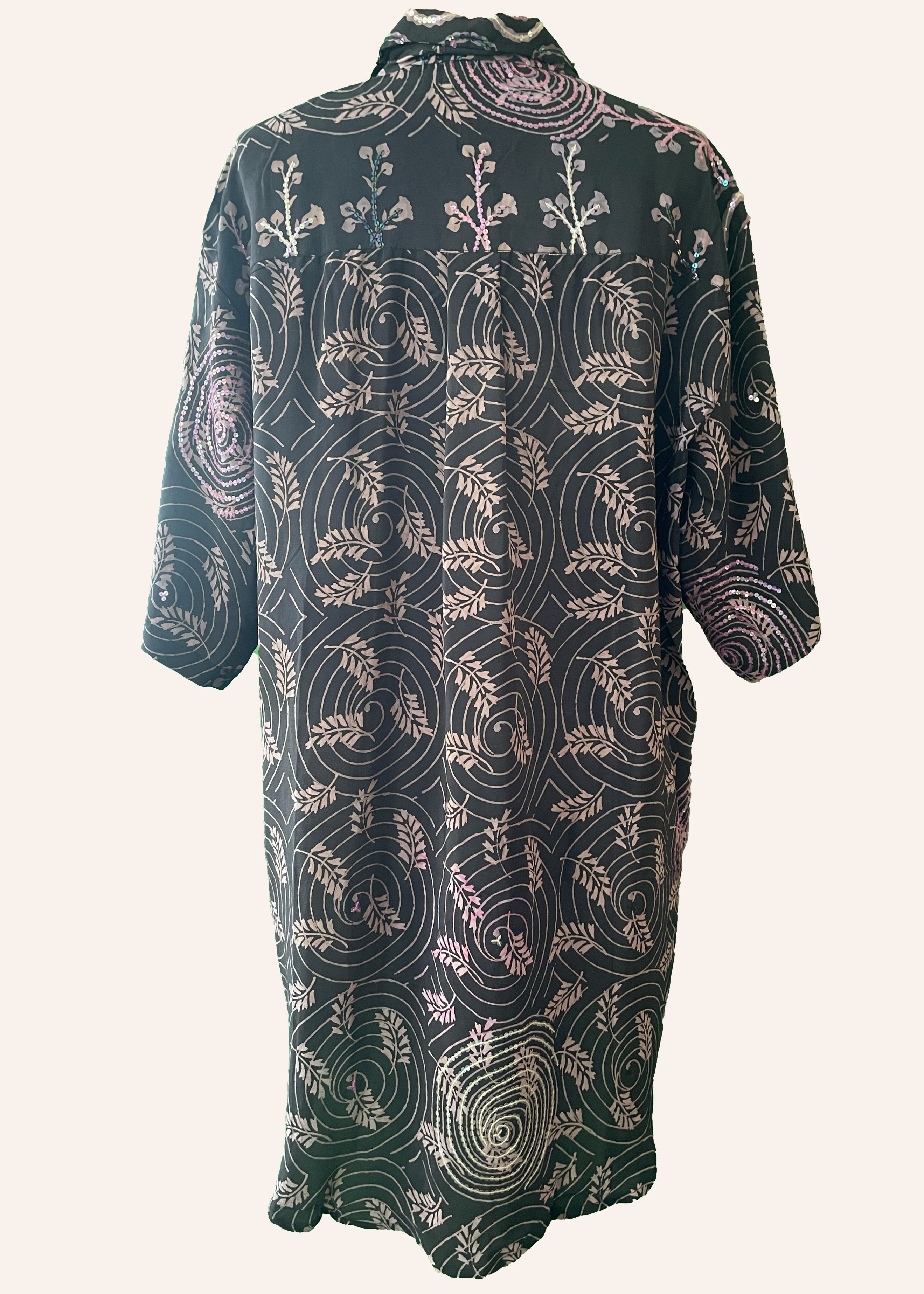 Astralagus Silk Crepe Oversized Shirt ~ Liberty