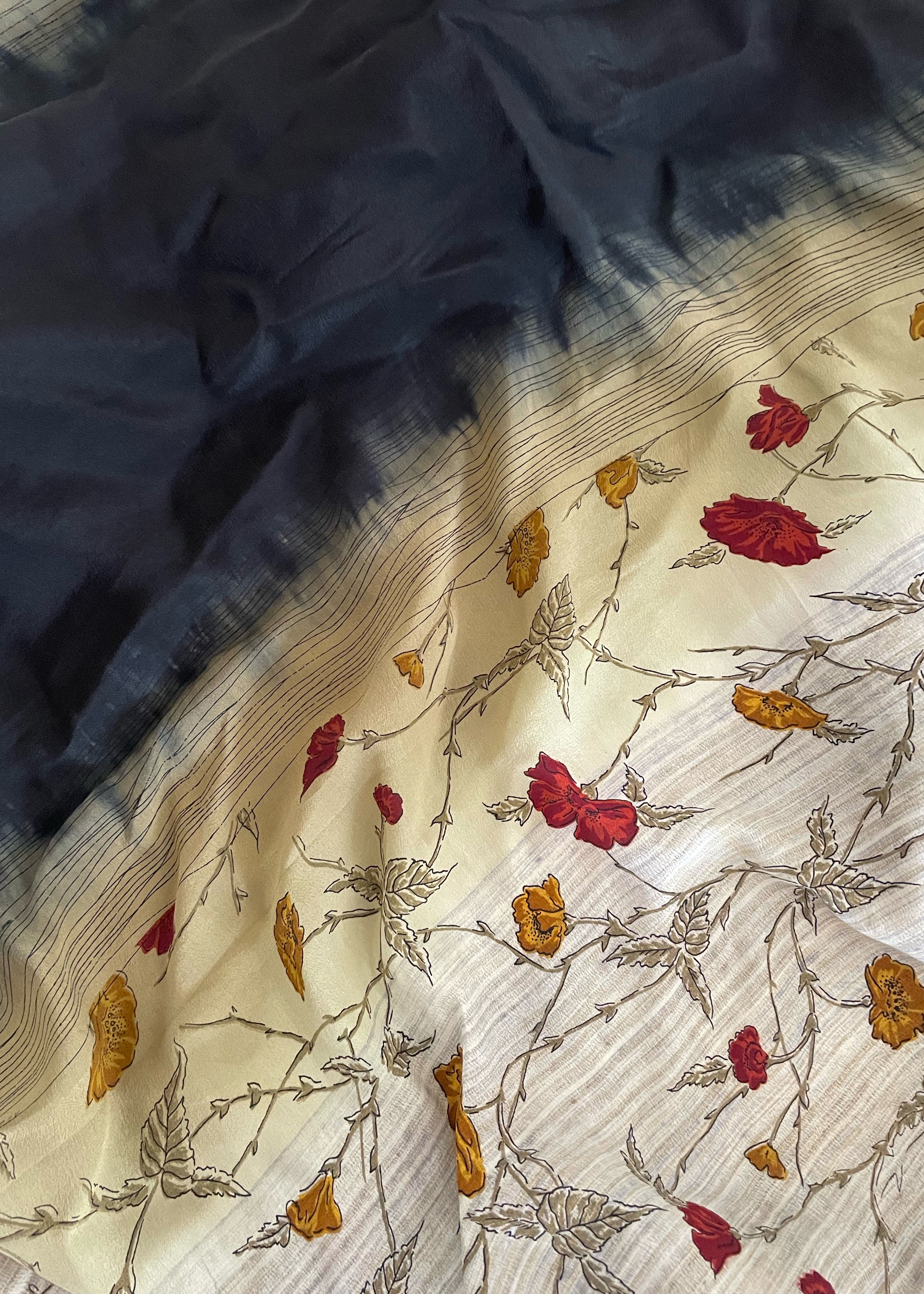 Astralagus Silk Crepe Oversized Shirt ~ Poppy