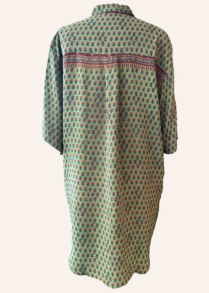 Astralagus Silk Crepe Oversized Shirt ~ Tendril