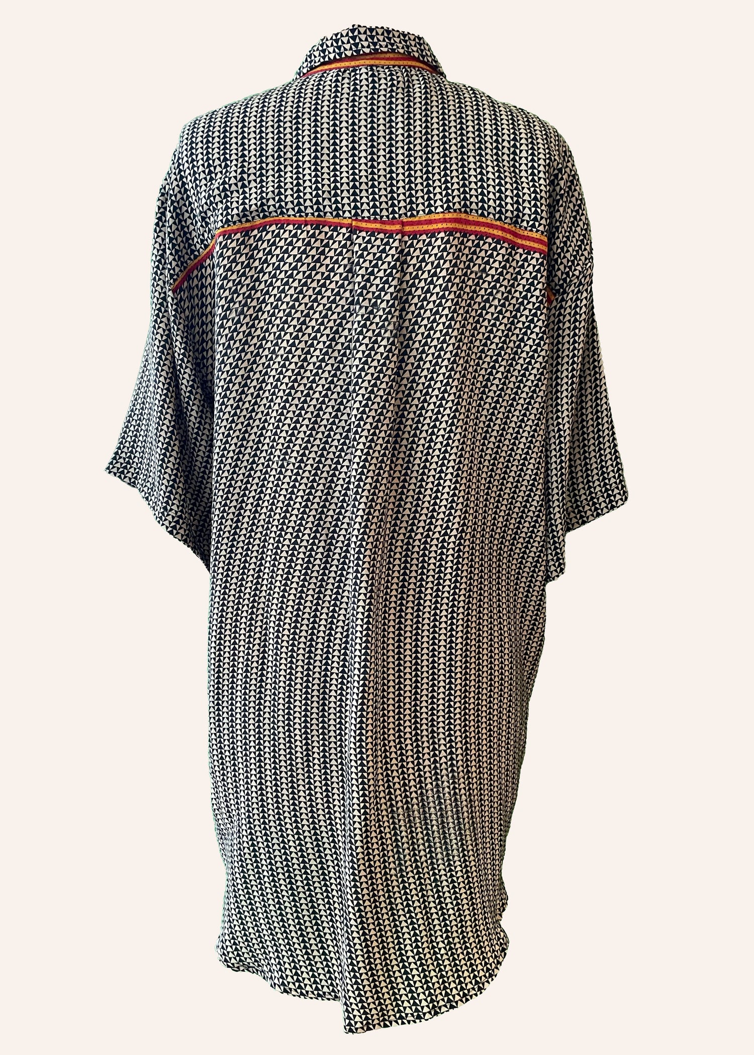 Astralagus Silk Crepe Oversized Shirt ~ Filigree