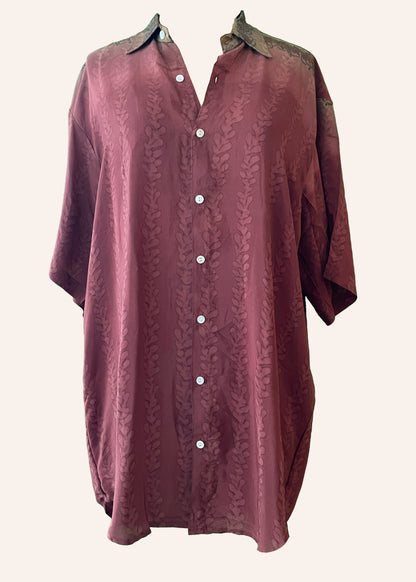 Astralagus Silk Crepe Oversized Shirt ~ Watermark