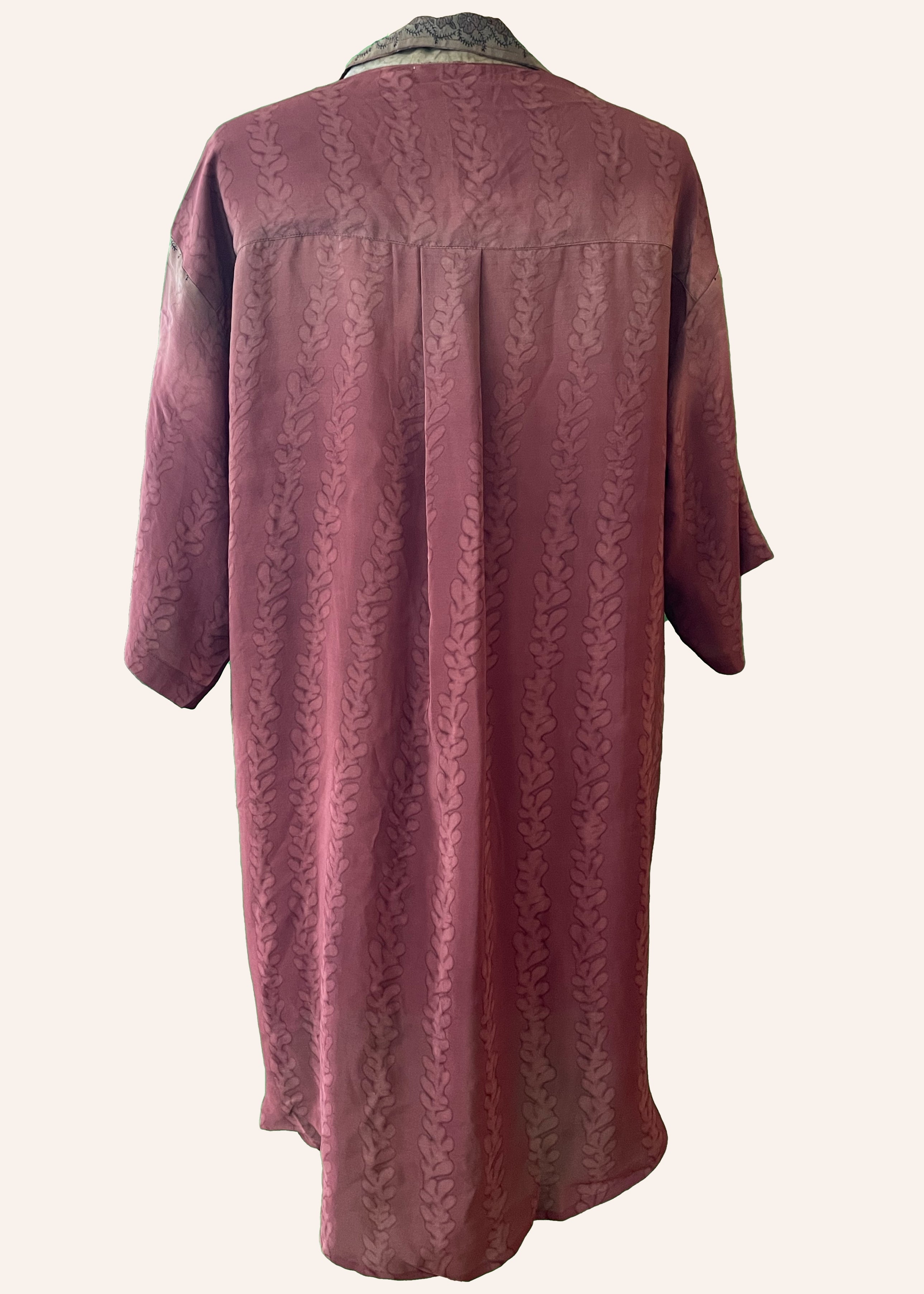 Astralagus Silk Crepe Oversized Shirt ~ Watermark