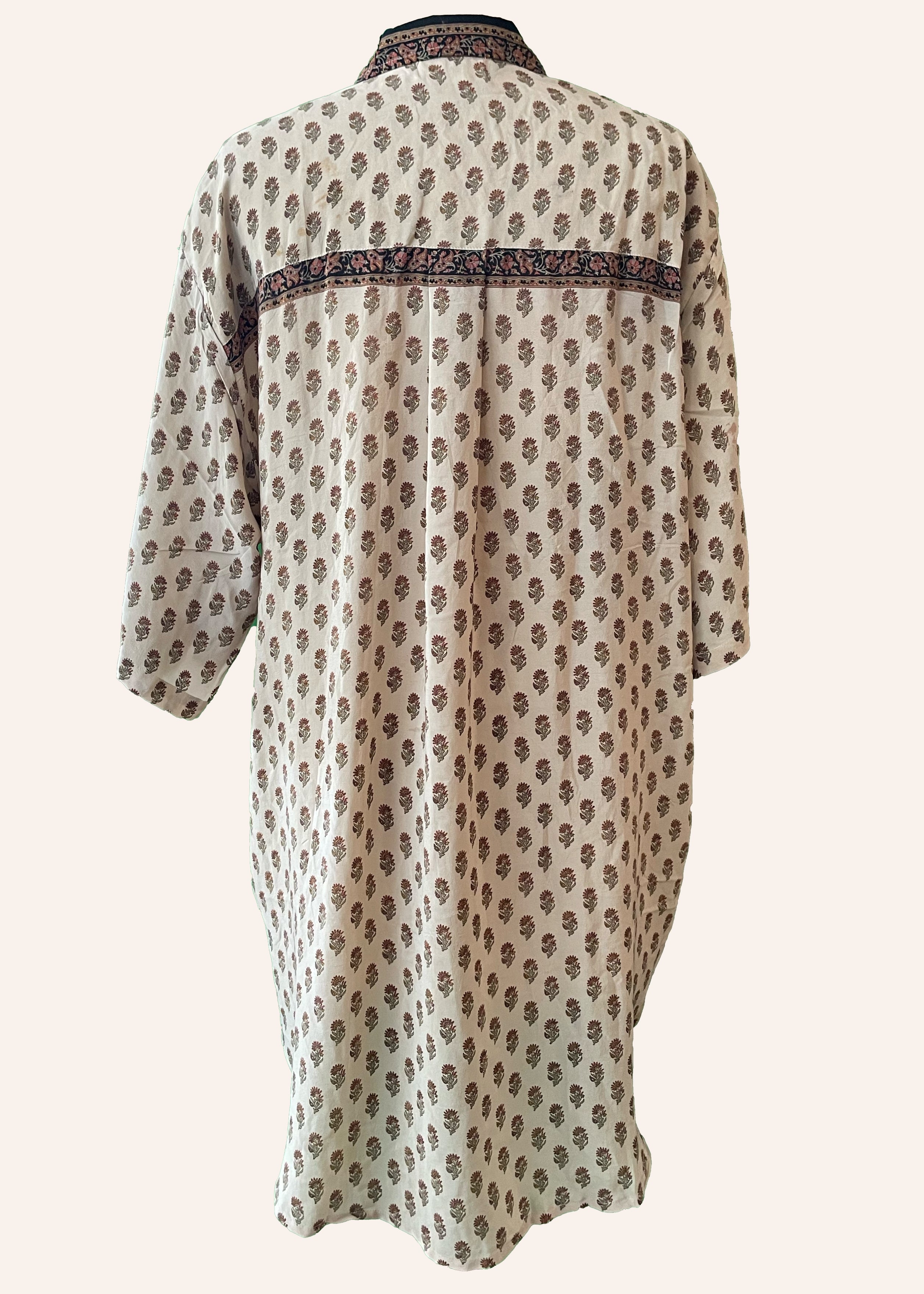 Astralagus Silk Crepe Oversized Shirt ~ Spruce