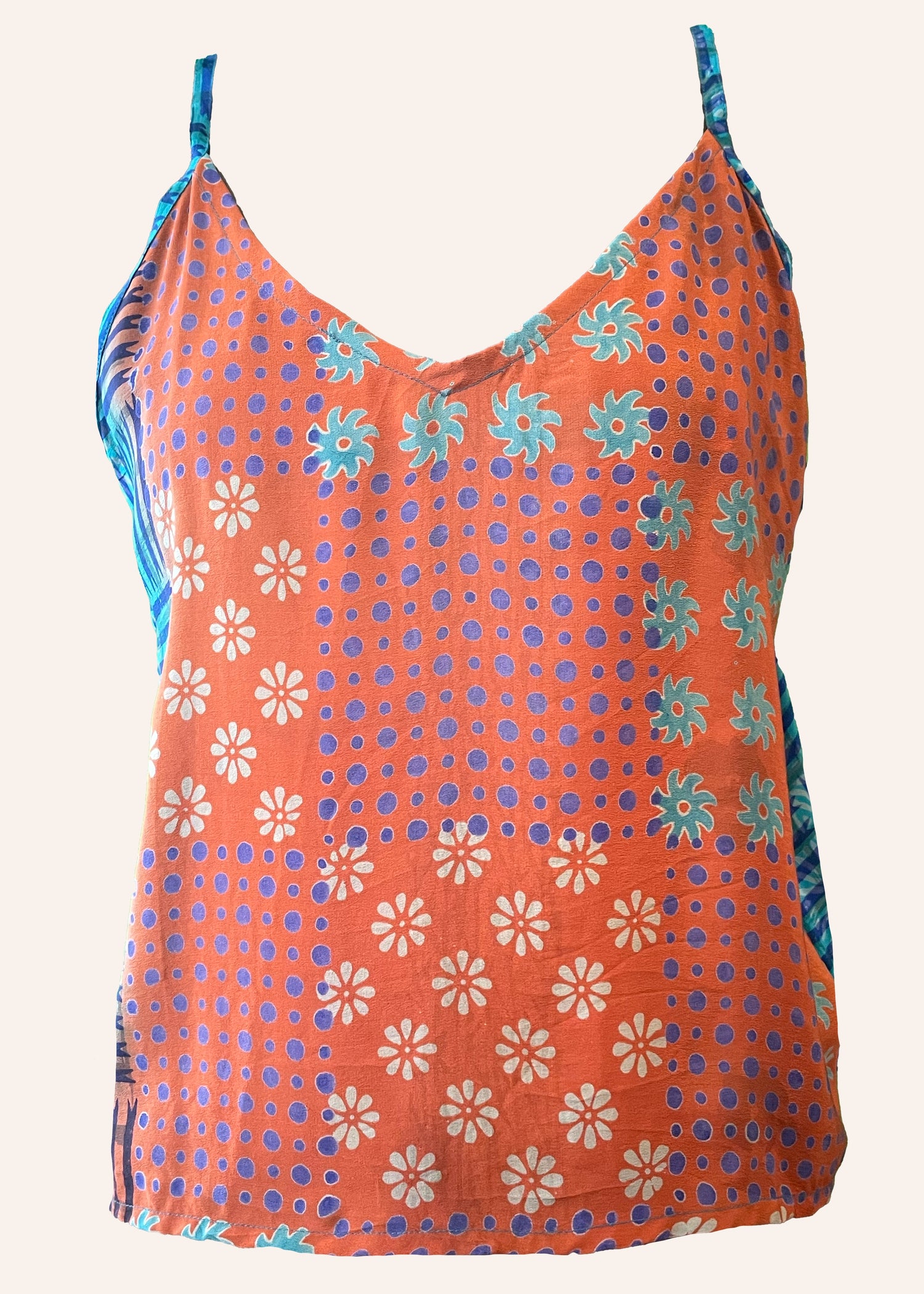 Reseda Silk Crepe Camisole Top ~ Mecca XL