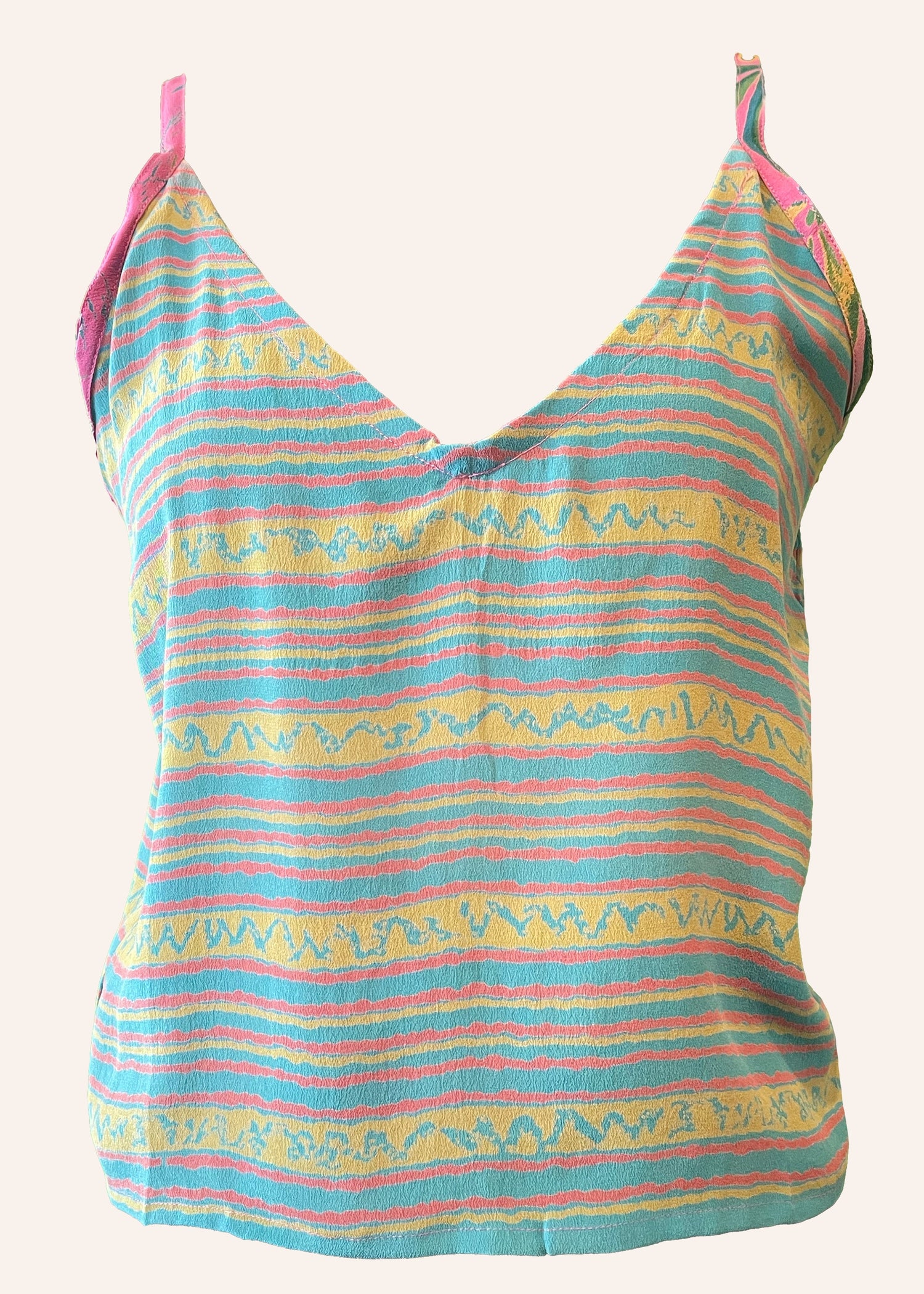 Reseda Silk Crepe Camisole Top ~ Phlox S