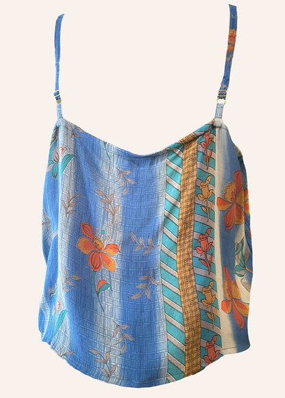 Reseda Silk Crepe Camisole Top ~ Tulip XL