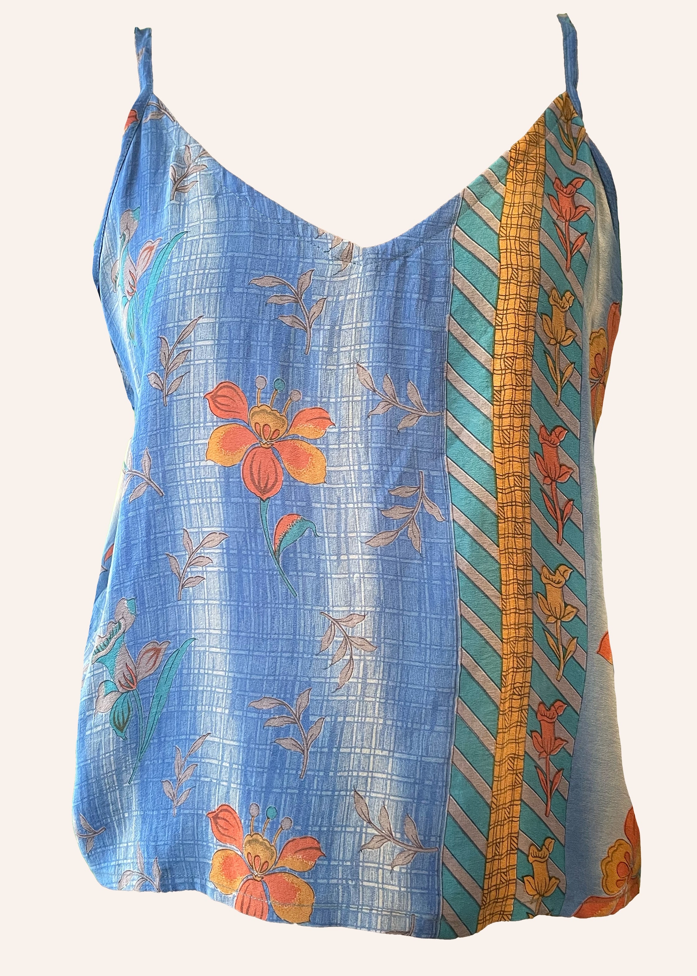Reseda Silk Crepe Camisole Top ~ Tulip XL