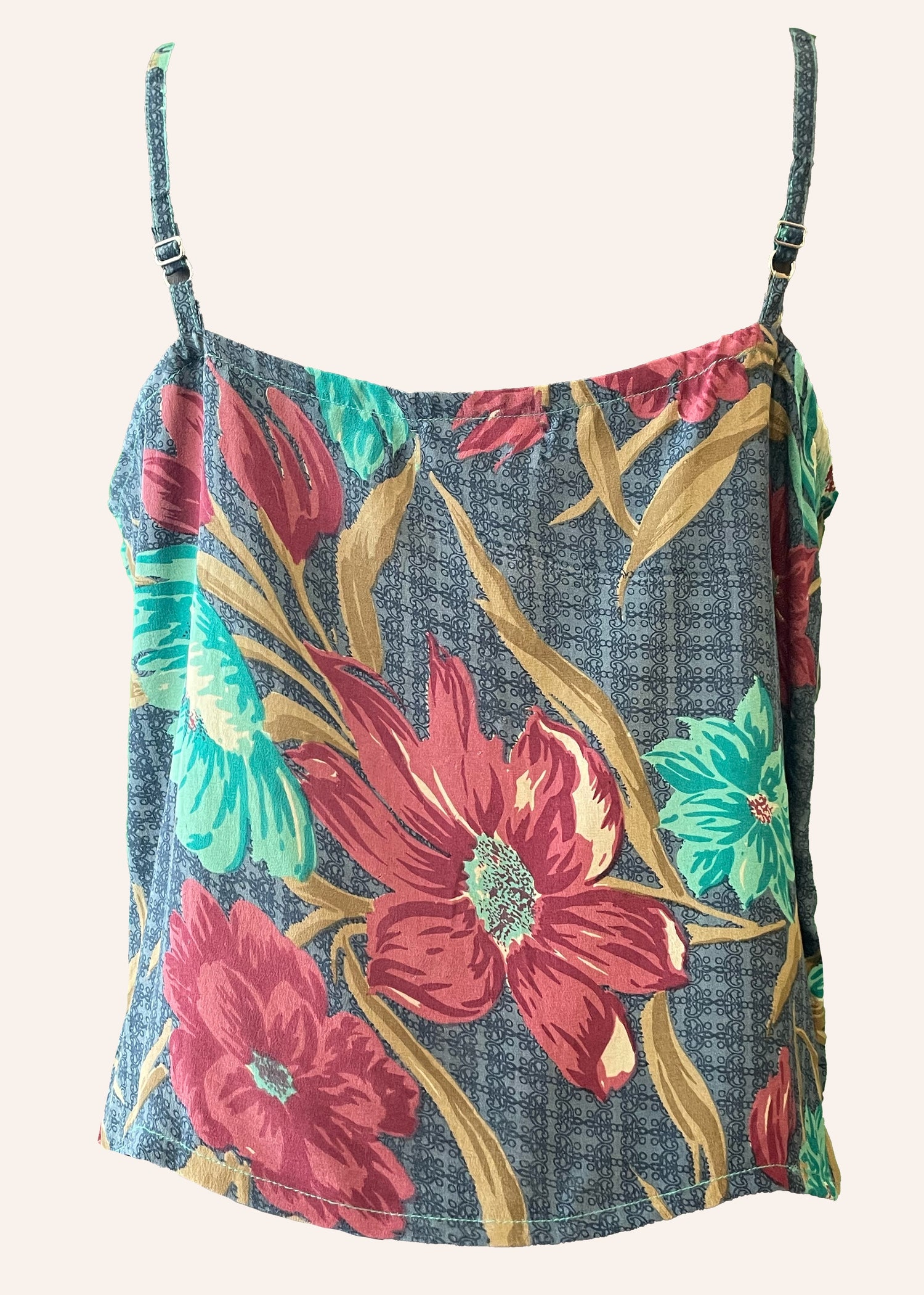 Reseda Silk Crepe Camisole Top ~ Vallarta S