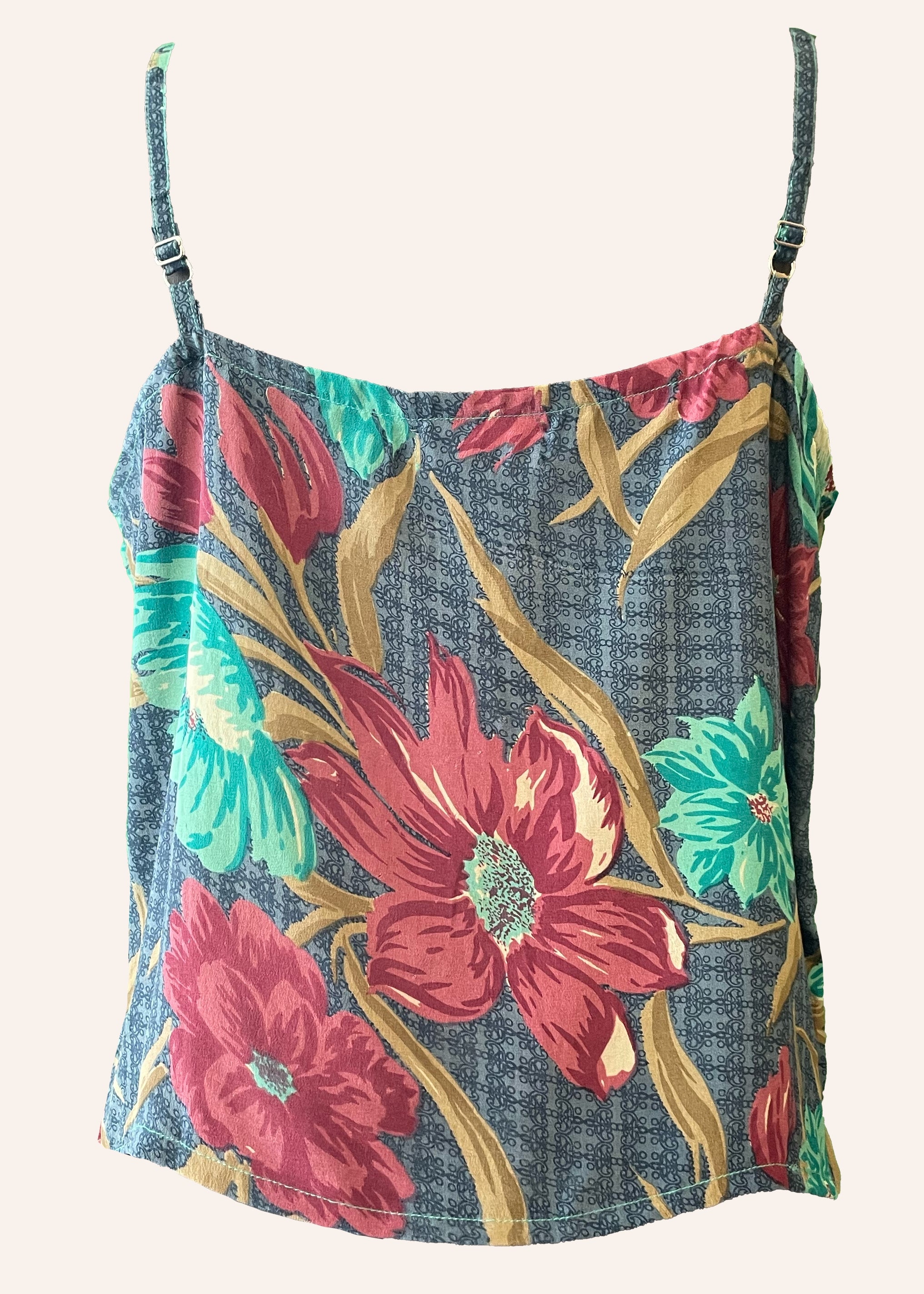 Reseda Silk Crepe Camisole Top ~ Vallarta S