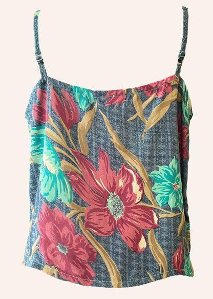 Reseda Silk Crepe Camisole Top ~ Vallarta S