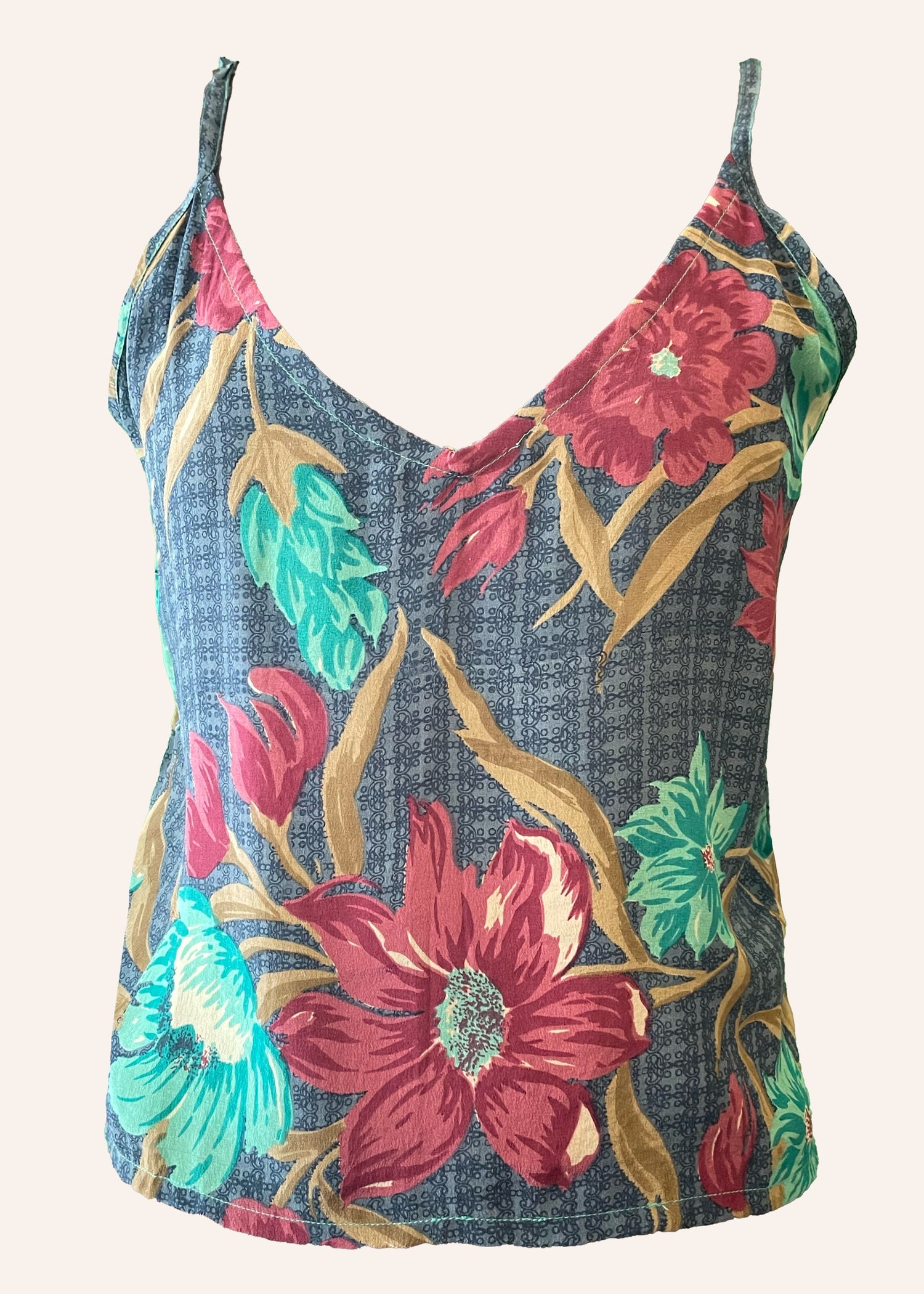 Reseda Silk Crepe Camisole Top ~ Vallarta S