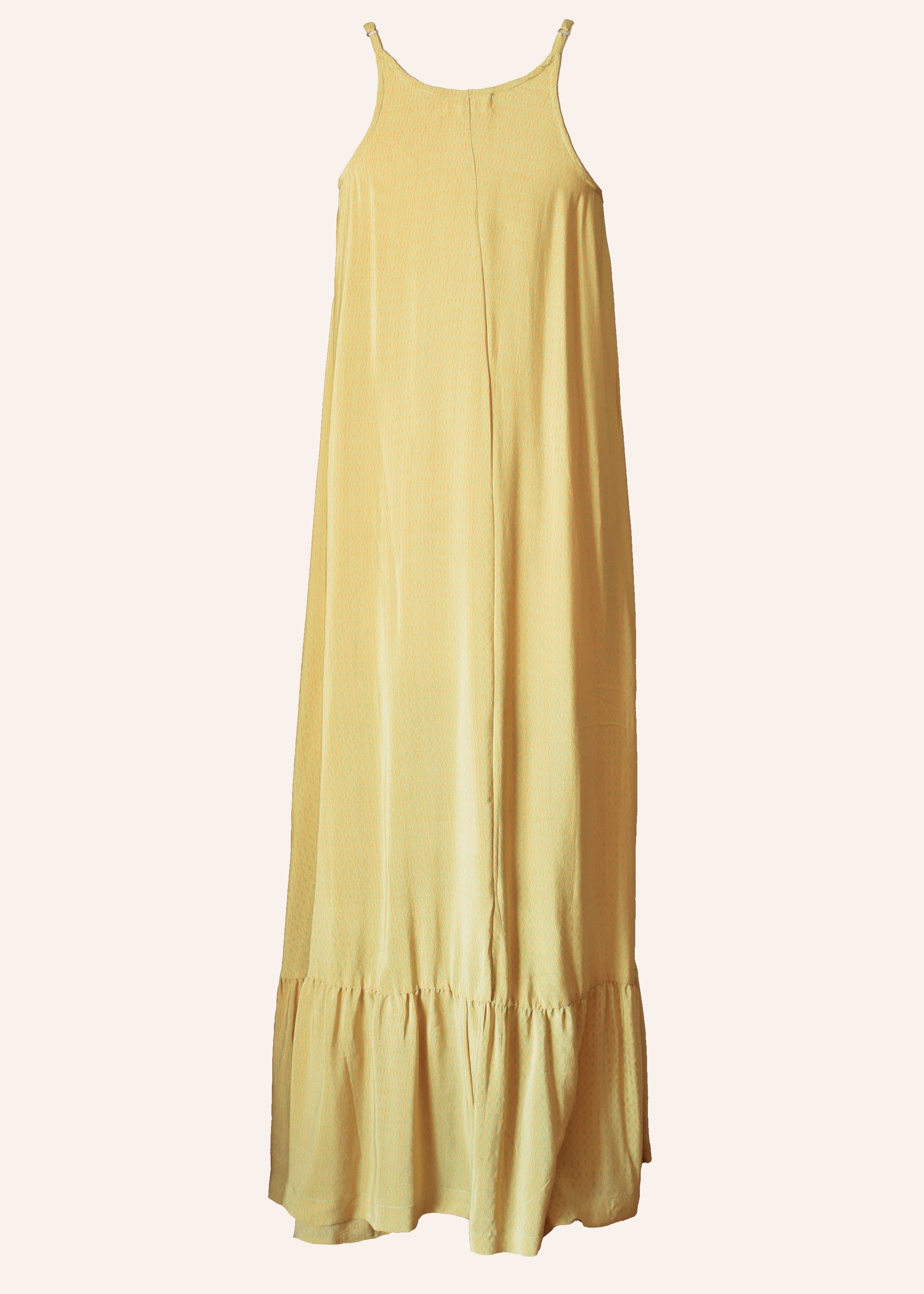 Eustoma Silk Crepe Swing Maxi Dress ~ Snake Eye L